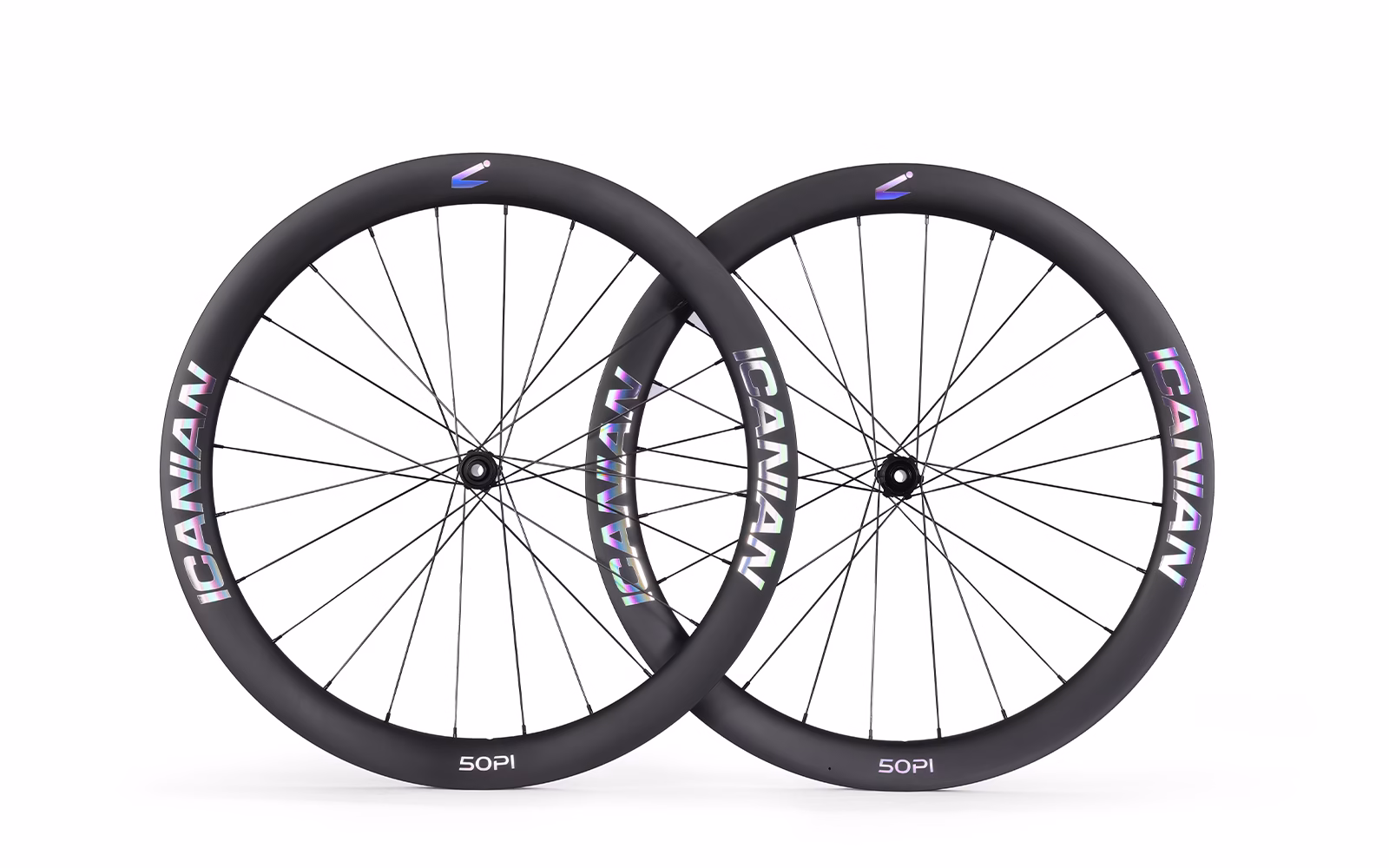 ICANIAN 50PI Ultra-Light Carbon RoadGravel Wheelset
