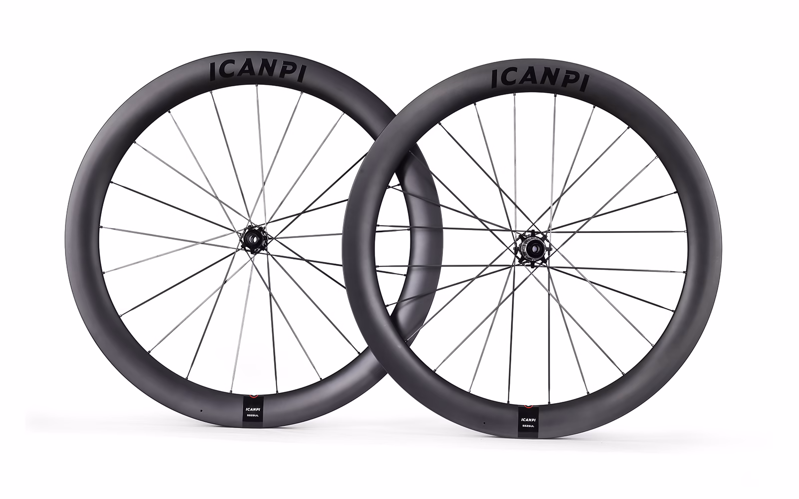 ICANPI 55C UCI Aero Carbon Road Disc Wheelset Carbon Spokes