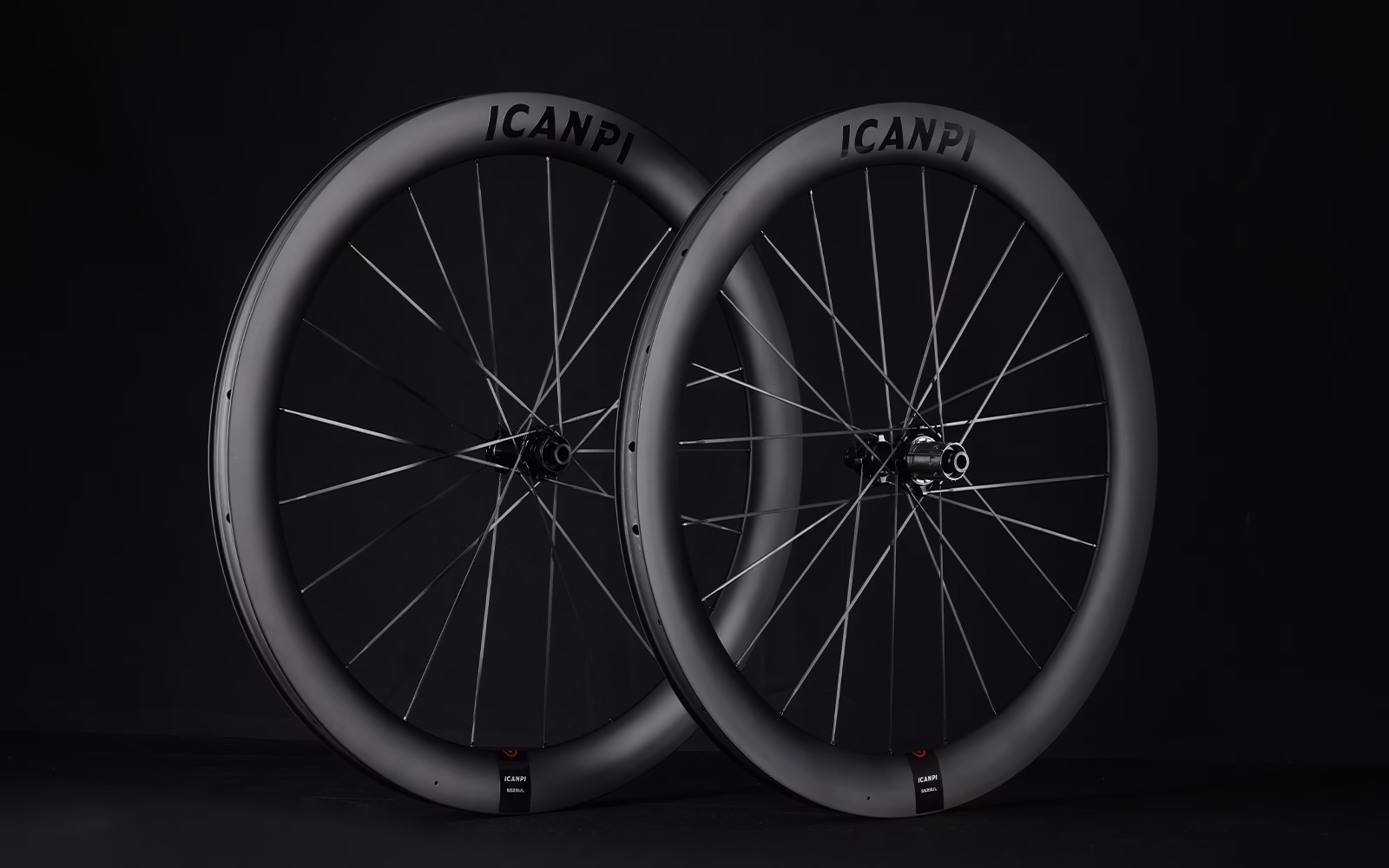ICANPI 55C UCI Aero Carbon Road Disc Wheelset Carbon Spokes
