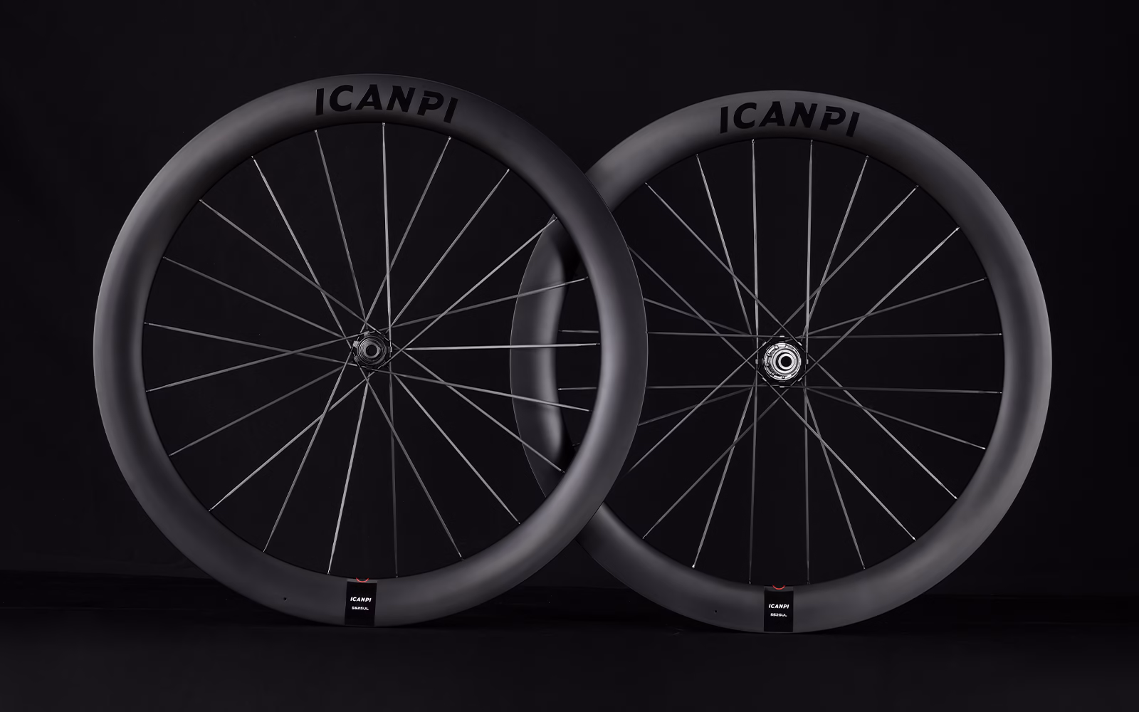 ICANPI 55C UCI Aero Carbon Road Disc Wheelset Carbon Spokes